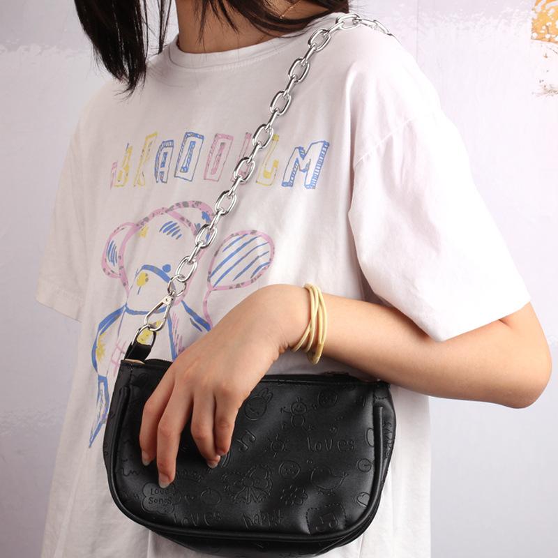 Trendy Metal Bag Decoration Jewelry Personality Versatile Alloy Chain Simple Diagonal Shoulder Strap Hand Chain