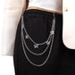 Jewelry Trend Versatile Butterfly Pendant Three-layer Pants Chain Matching JK Jeans Fashion Body Chain