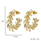 National fashion fashion creative C-shaped earrings semi-arc exaggerated keel earrings versatile geometric earrings