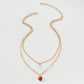 N9678 Jewelry Geometric Simple Pearl Necklace Niche Temperament Ladies Fashion Double Clavicle Chain