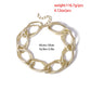 Jewelry personality exaggerated hip-hop glossy frosted necklace female punk alloy thick chain necklace