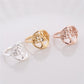 Exclusively for explosive style hollow tree ring female circle banyan tree plant ring ring small fresh women's jewelry