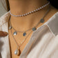 Jewelry Temperament Imitation Pearl Geometric Tassel Multilayer Necklace Versatile Simple Water Drop Pendant Necklace