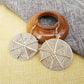 Earrings fashion retro disc spider web frosted earrings vintage earrings