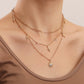 Accessories punk light luxury diamond-studded octagonal necklace niche design cross star pendant necklace