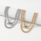 N1715 jewelry thick chain punk exaggerated necklace stacked rhinestone eyes hip-hop necklace