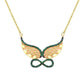 Bohemian Angel Wings Pendant Necklace Women's Retro Hollow Wings 8 Word Jewelry