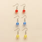 Acrylic earrings personalized creative color three-dimensional dice earrings ins simple earrings