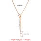Jewelry Personality Cross Snake Bone Chain Necklace Women's Fashion Trendy Cool Can Knotted and Wearable Necklace