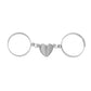 Fashion Chain Stitching Magnetic Love Ring Simple Adjustable Opening Plain Circle Ring Couple Ring