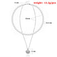 Jewelry Temperament Pearl Scallop Alloy Pendant Necklace Female Fashion Simple Handmade Double Layer Necklace