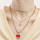 Jewelry Retro Devil's Eye Love Necklace Women's Multi-layer Personality Geometric Eye Necklace