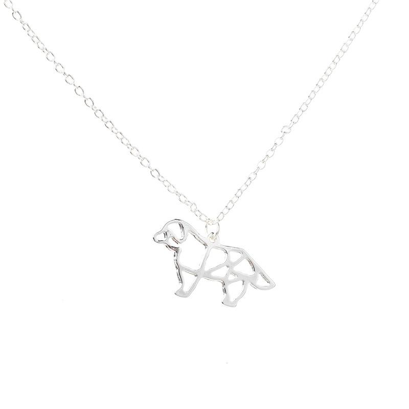 Popular animal trinkets personality alloy cute dog necklace hot