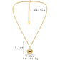 Retro Delicate Independent Design Ladies Fashion Simple Stainless Steel Gold Retro Eyes Sun Choker Necklace
