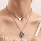 Jewelry ins colorful sun flower butterfly pendant necklace female does not fade