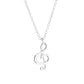 Popular element pendant necklace love rhythm note pendant necklace female necklace creative collarbone chain