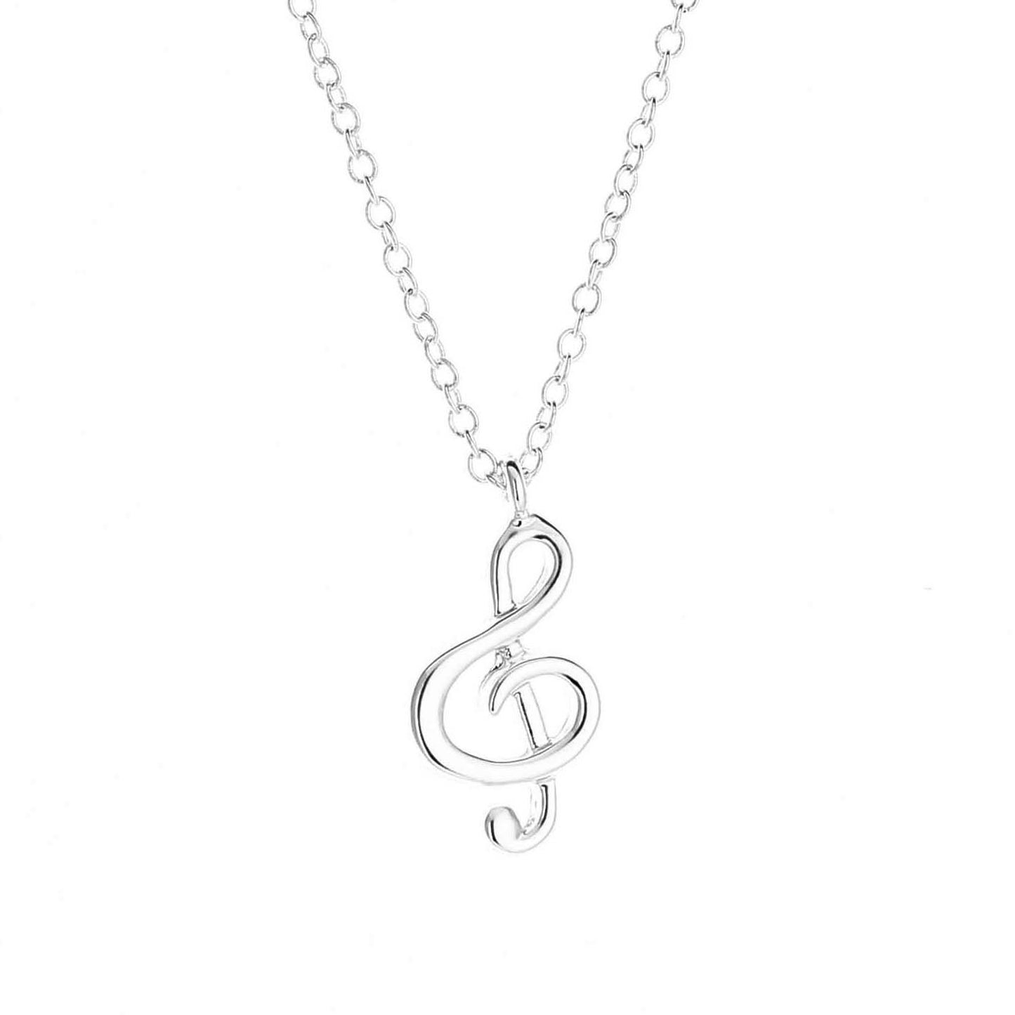 Popular element pendant necklace love rhythm note pendant necklace female necklace creative collarbone chain