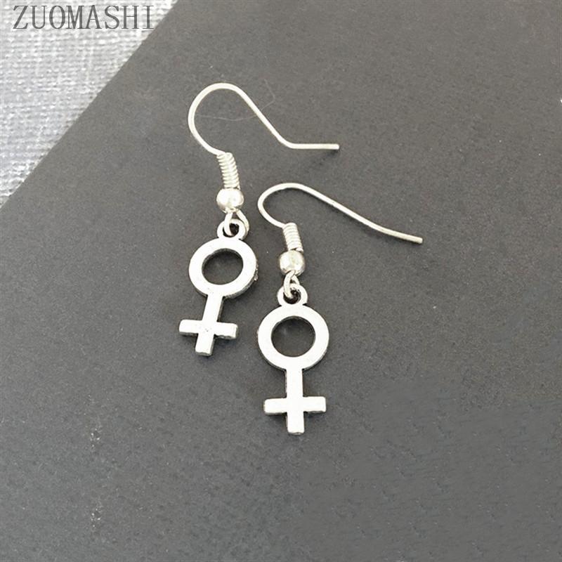 316L Titanium Steel Colorfast Feminine Symbol Earrings Feminist Trinkets