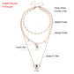 Jewelry Fashion Love Diamond Blue Eyes Necklace Female Ins Trend White Rhinestone Necklace