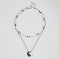 N8694 Jewelry Alloy Elegant Personality Heart Necklace Bohemian Fashion Simple Necklace