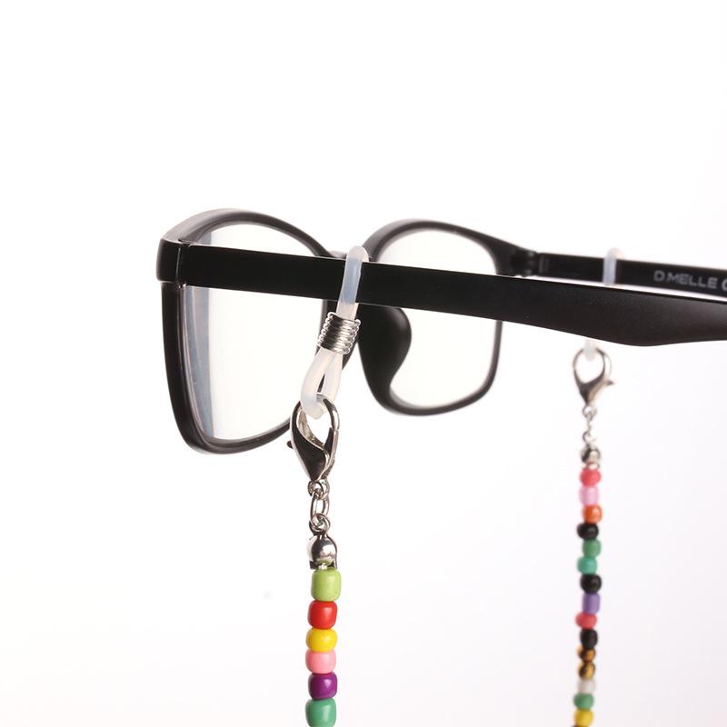 Rice bead glasses chain mask hanging chain smiley face trend jewelry decoration non-slip chain