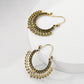 Retro Hollow Earrings Fashion Net Red Metal Geometric Earrings Ethnic Personality Carved Earrings Women