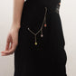 Jewelry ins transparent flower pendant pants bag chain tassel accessories female metal pants bag hip-hop chain