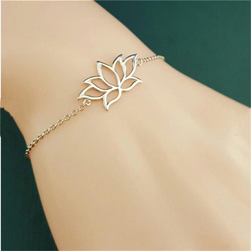 Lotus Flower Women Bracelet Small Fresh Lotus Bracelet