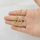 Ins hip-hop soil cool bunny pendant hollow bear pendant stainless steel soil cool girl jumping di necklace
