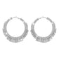 E135 Exaggerated Claw Chain Earrings Rhinestone Tassel Large Circle Earrings Sexy Light Luxury Vintage Earrings