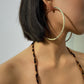 Jewelry simple and versatile geometric round earrings exaggerated diamond big circle earrings earrings women