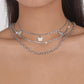 N151 Niche clavicle necklace butterfly claw chain sweet necklace stacked popular street shooting necklace