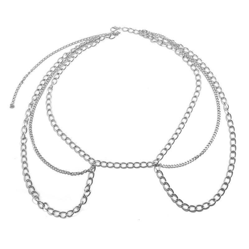 Accessories Fashion Sexy Waist Chain Multilayer Metal Body Chain Popular Hot Style Body Chain For Women