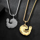 Jewelry Fashion Creative Shrimp Diamond Pendant Trend Full Diamond Hip Hop Necklace