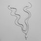 Fashion simple personality all-match men's domineering trend double-layer stainless steel dagger twist chain necklace neck chain