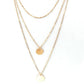 Jewelry star with the same style street shooting fashion simple sequin multi-layer suit necklace female