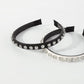 F52 retro creative small fragrance headband female PU rhinestone temperament fine edge forest non-slip personality headband