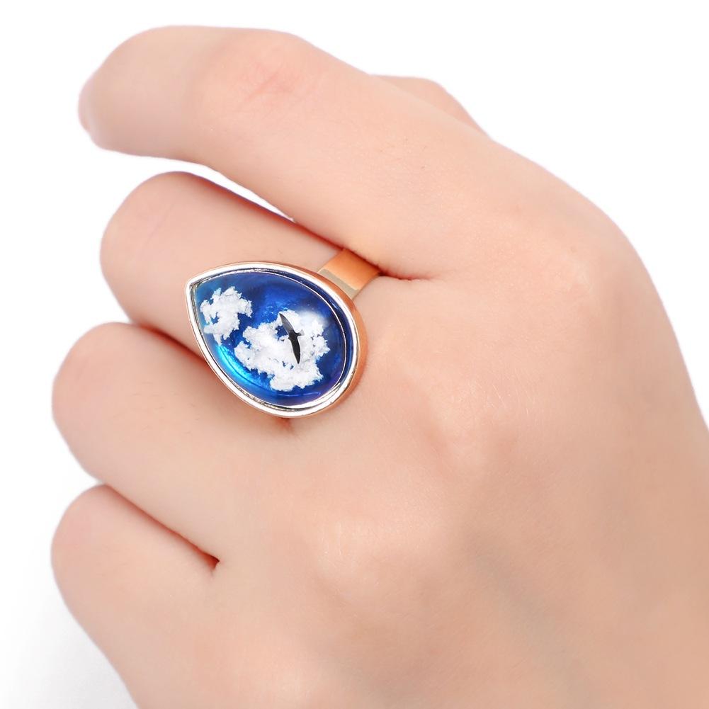 ETSY creative blue sky and white cloud jewelry fashion black shadow eagle series