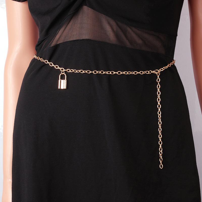 Metal waist chain women's accessories decorative waist chain all kinds of matching skirt jeans summer trend hip-hop ins hanging chain