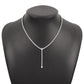 N9762 Fashion Simple Necklace Geometric Y-shaped Retro Full Diamond Necklace Personality Creative Necklace