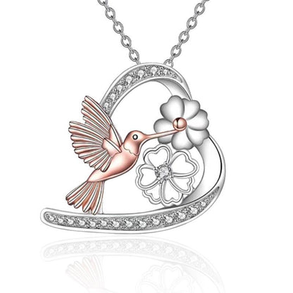 Jewelry Fashion Summer Daisy Bird Pendant Necklace Female Niche Design Sense Flower Jewelry