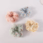 F479 double-layer fabric mesh hair ring small daisy printing sweet and cute commuting large intestine hair rope for age reduction