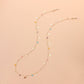 Jewelry Fashion Color Rhinestone Gemstone Glasses Chain Versatile Metal Lightning Pendant Glasses Accessories