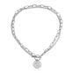 Popular Jewelry Fashion Irregular Avatar Pendant Necklace Ladies Double Layer Simple Chain Necklace