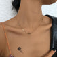 N9282 Simple Geometric Light Luxury Necklace Niche Temperament Metal Chain Necklace Retro Sweet Necklace Women