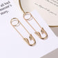 Fashion Earrings Creative Simple Versatile Pin Earrings Female Cold Personality Exaggerated Paper Clip Earrings
