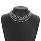 N122 simple cross chain stacked necklace metal thick chain exaggerated hip-hop punk necklace female