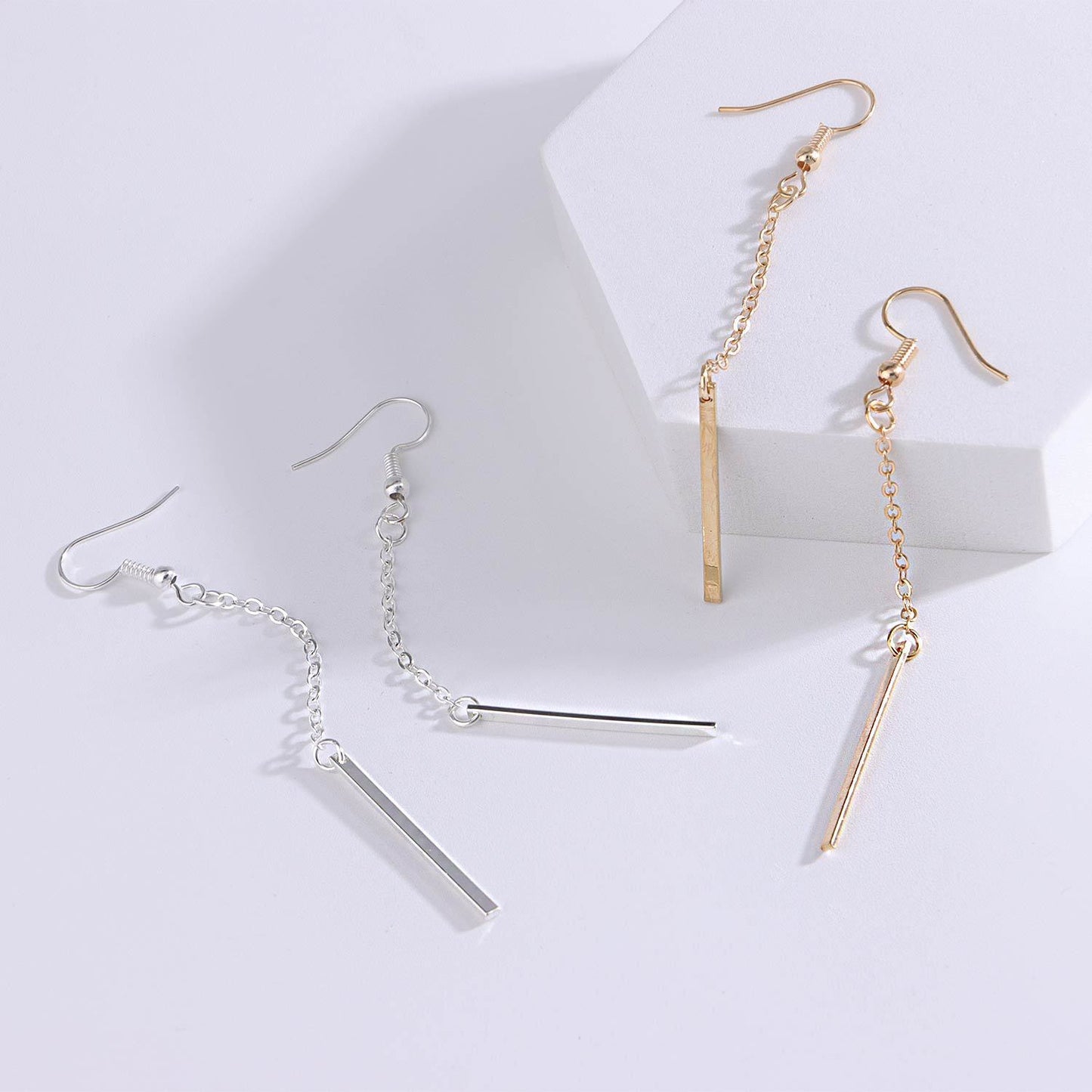 Jewelry street shooting is still simple and fashionable 1-shaped pendant women's earrings earrings