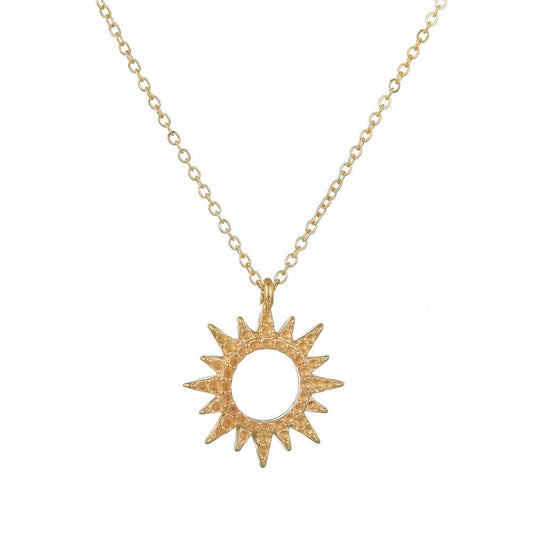 Fashion Alloy Pendant Necklace Women Retro Sunflower Clavicle Chain Accessories