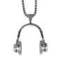 Men's Personality Hip Hop Headphone Pendant Rock Punk Headphone Necklace Jewelry